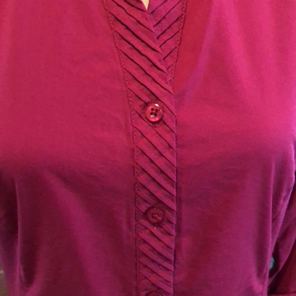 DONATED - 
EUC Zach & Rachel Wine Blouse - Picture 3 of 11